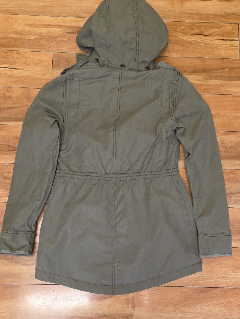 Abercrombie & Fitch Military Field Utility Hooded Jacket Green Size XS - Picture 13 of 15